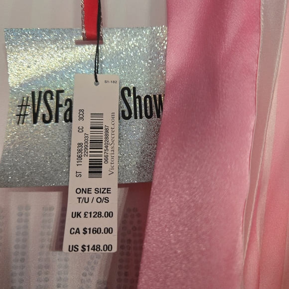 Pink Striped Women's Robe - Picture 2 of 3